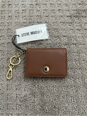 BRAND NEW Steve Madden BFOLD Nutshell Card Case/Mini Wallet Keychain